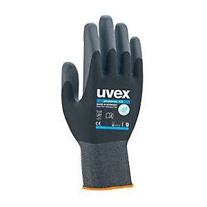 Arbeitshandschuhe uvex phynomic XG, EN 388 4 1 2 1 X, Polyamid/Elastan, schwarz, Grösse 6, 10 Paar