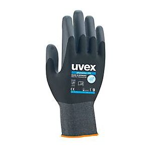 Arbeitshandschuhe uvex phynomic XG, EN 388 4 1 2 1 X, Polyamid/Elastan, schwarz, Grösse 7, 10 Paar