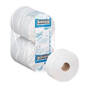 Scott® Jumbo Toilettenpapierrolle Essential 8501, 2-lagig, 6 Rollen á 1053 Blatt, weiss