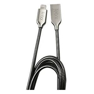 Daten-/Ladekabel Felixx, Lightning (MFi), L 1 m, geflochtenes Metall, verwicklungssicher