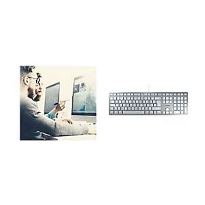 CHERRY KC 6000 SLIM FOR MAC - Tastatur - Deutsch - Silber