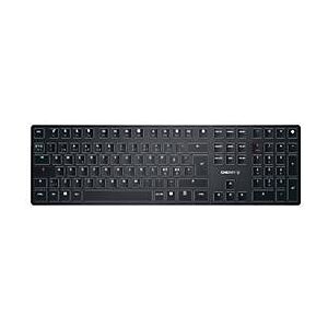 CHERRY KW X ULP - Tastatur - hintergrundbeleuchtet - kabellos - USB, 2.4 GHz, Bluetooth 5.2 - QWERTY