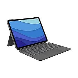 Logitech Combo Touch - Tastatur und Foliohülle - mit Trackpad - QWERTY - GB - Oxford Gray