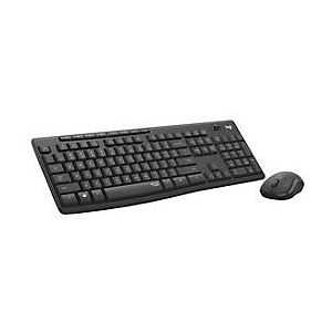 Logitech MK295 Silent - Tastatur-und-Maus-Set - kabellos - 2.4 GHz - Spanisch - Graphite