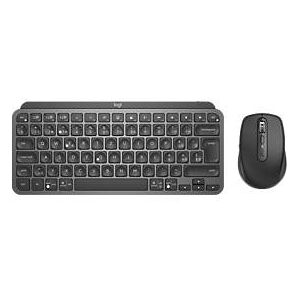 Logitech MX Keys Mini Tastatur-Maus-Set, Bluetooth, Hintergrundbeleuchtung, QWERTZ-Layout, graphit