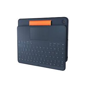 Logitech Rugged Combo 3 Touch for Education - Tastatur und Foliohülle - mit Trackpad - Apple Smart connector - QWERTZ - Deutsch