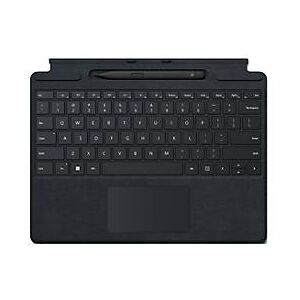 Microsoft Surface Pro Signature Keyboard - Tastatur - mit Touchpad, Beschleunigungsmesser, Surface Slim Pen 2 Ablage- und Ladeschale - QWERTY - International Englisch - Schwarz