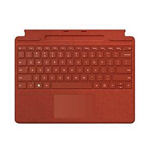 Microsoft Surface Pro Signature Keyboard - Tastatur - mit Touchpad, Beschleunigungsmesser, Surface Slim Pen 2 Ablage- und Ladeschale - QWERTZ - Schweiz - Poppy Red