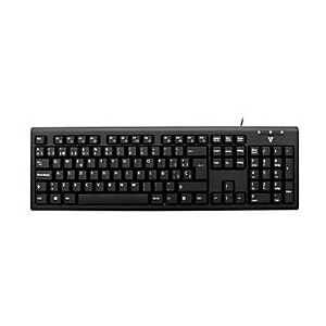 V7 Videoseven V7 KU200ES - Tastatur - Spanisch - Schwarz