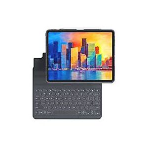 ZAGG Pro Keys - Tastatur und Foliohülle - hintergrundbeleuchtet - Bluetooth - Tschechisch - Schwarz/Grau Tastatur, Schwarz/Grau Gehäuse
