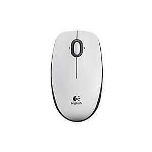 Logitech B100 - Maus - USB - weiß