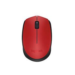 Logitech M171 - Maus - 2.4 GHz - Schwarz, Rot