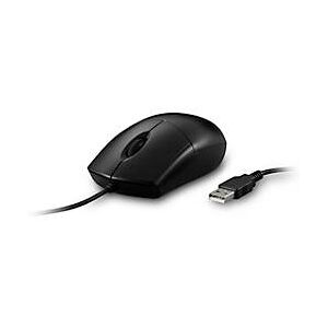 USB-Maus Kensington Pro Fit® K70315WW, kabelgebunden, für Links- & Rechtshänder, 2 Tasten & Scrollrad, 1600 dpi, wasserdicht, abwaschbar, schwarz