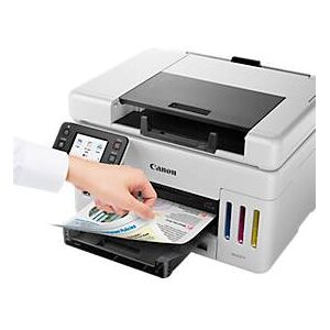 Tintenstrahl Multifunktionsdrucker Canon MAXIFY GX6550, 3-in-1, USB/WLAN, Auto-Duplex/Mobildruck/Cloud, bis A4, schwarz-weiss, inkl. CMYK-Tintenflaschen