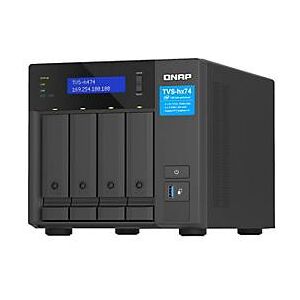 QNAP Systems QNAP TVS-H474 - NAS-Server - 4 Schächte - SATA 6Gb/s - RAID RAID 0, 1, 5, 6, 10, JBOD, RAID TP, TM - RAM 8 GB