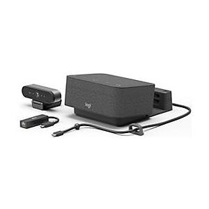 Logitech Logi Dock Focus Room Kit - Kit für Videokonferenzen (Logitech BRIO Ultra HD Pro Webcam, Logitech Logi Dock) - optimiert für UC