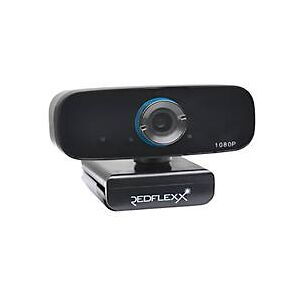 Webcam REDFLEXX REDCAM RC-250, Full HD, 1920 x 1080 px, USB 2.0, 360/90° Panoramagelenk, Videokompression, schwarz