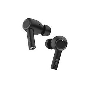 Belkin SoundForm Pulse - True Wireless-Kopfhörer mit Mikrofon - im Ohr - Bluetooth - aktive Rauschunterdrückung - Schwarz