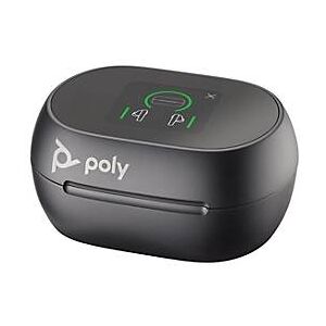 HP Inc. Poly Voyager Free 60+ UC M - True Wireless-Kopfhörer mit Mikrofon - im Ohr - Bluetooth - aktive Rauschunterdrückung - Carbon Black