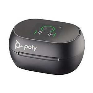 HP Inc. Poly Voyager Free 60+ UC - True Wireless-Kopfhörer mit Mikrofon - im Ohr - aktive Rauschunterdrückung - Adapter USB-A via Bluetooth - Carbon Black