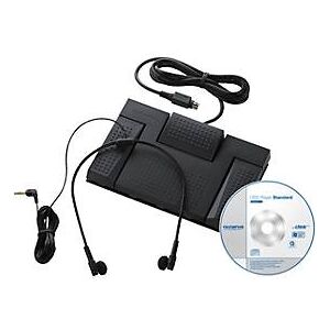 Transkriptions-Kit Olympus AS-2400, USB-Fusspedal, Unter-Kinn-Kopfhörer, DSS