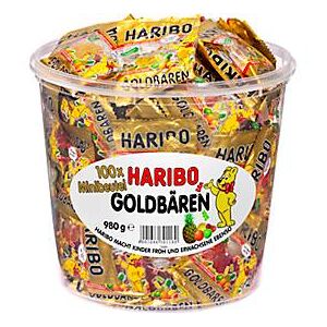 HARIBO Goldbären, Minibeutel, 100 Stück
