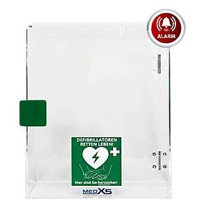 Defibrillator-& AED Wandkasten, für Innenbereiche, mit akustischem Alarm & Standort-Aufkleber, Acrylglas