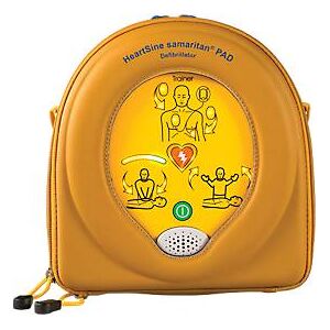 Übungs- und Trainingsdefibrillator-Set für HeartSine PAD500, 6 Szenarien, Tasche, 2 Paar Ersatzelektroden, Ladegerät