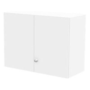 Schäfer Shop Genius Aufsatzschrank TETRIS WALL, 2 Ordnerhöhen, Türanschlag rechts, B 1000 x T 440 x H 740 mm, weiss