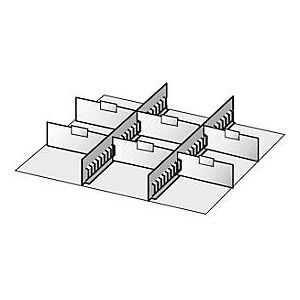 Schäfer Shop Schubladen-Unterteilungen, 2 Zwischenstege/6 Trennwände, 50mm
