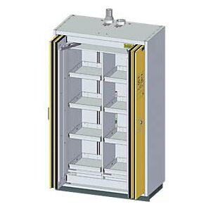 Dueperthal Sicherheitsschrank mit Falttürtechnik und Auszugsböden H/B (mm): 2085/1194