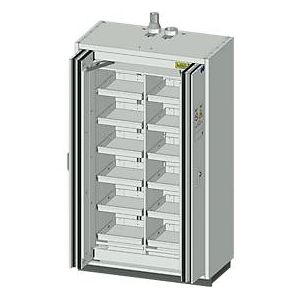 Dueperthal Sicherheitsschrank mit Falttürtechnik und Auszugsböden H/B (mm): 2085/1194