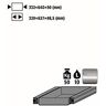 Auszugswanne Entsorgung für asecos Sicherheitsschränke der S90 Serie, Edelstahl 1.4016, B 332 x T 605 x H 150 mm, 4,5 l, bis 50 kg