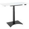 Home Office Tisch, elektrisch höhenverstellbar, Rechteck, Standfuss, B 1150 x T 550 x H 640-1100 mm, weiss/schwarz + Memory-Bedienpanel