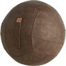 Sitzball FRANKIE, Lederimitat in Vintage-Optik, PVC-Innenball, Trageschlaufe, braun