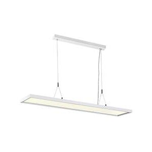 LED-Pendelleuchte SLV Worklight, 57 W, 200-240 V, Deckenmontage, DALI-Steuerung, fest eingebaute LED-Lampe, L 1200 x B 260 x H 2500 mm, weiss