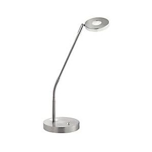 LED-Tischleuchte Dent, Leistung 6 W, 750 lm, 3000-6000 K, stufenlos dimmbar, IP20, L 160 x B 160 x H 600 mm, Kunststoff & Metall, nickel-matt