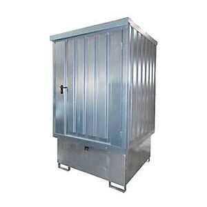 Gefahrstoffdepot TYP GD-E/IBC, abschliessbar, Lagerkapazität bis 1 x 1000 l IBC, verzinkt