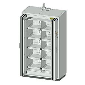Dueperthal Sicherheitsschrank mit Falttürtechnik und Auszugsböden H/B (mm): 2085/1194