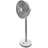 Kamome Living Standventilator, mit Fernbedienung, Ø 300 mm, Höhe 570-1000 mm, Luftstrom bis 17 m, weiss/silber