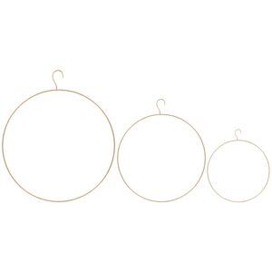 . Loop Zahai 3 teilig; 45.7x1 cm (ØxH); gold