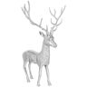 . Deko-Hirsch Deer XL; 43x81.5x56 cm (BxHxT); silber