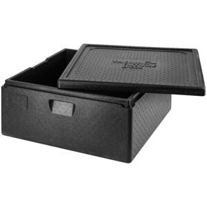 PULSIVA Thermobox Pizza quadratisch; 62000ml, 59.5x59.5x28 cm (LxBxH); schwarz