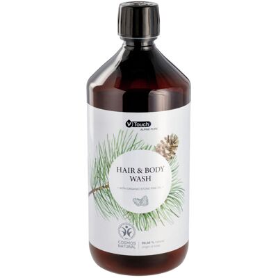 V-Touch Shampoo und Duschgel - 1000ml - Weißcreme - Natürliche, Zertifizierte Kosmetik - Für Haare und Körper V-Touch Shampoo und Duschgel - 1000ml - Weißcreme - Natürliche, Zertifizierte Kosmetik - Für Haare und Körper