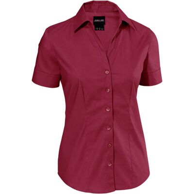 JOBELINE Damen Bluse Cecaria Kurzarm; Kleidergrösse 40; bordeaux JOBELINE Damen Bluse Cecaria Kurzarm; Kleidergrösse 40; bordeaux