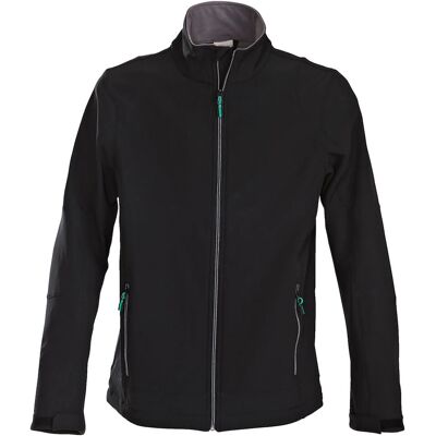 Printer Active Wear Herren-Softshelljacke Mika; Kleidergrösse L; schwarz Printer Active Wear Herren-Softshelljacke Mika; Kleidergrösse L; schwarz