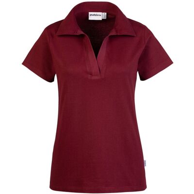 PULSIVA Damen Poloshirt Maja; Kleidergrösse XS; bordeaux; 2 Stück / Pack PULSIVA Damen Poloshirt Maja; Kleidergrösse XS; bordeaux; 2 Stück / Pack