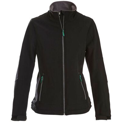 Printer Active Wear Damen-Softshelljacke Mika; Kleidergrösse M; schwarz Printer Active Wear Damen-Softshelljacke Mika; Kleidergrösse M; schwarz