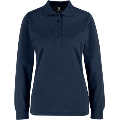 JOBELINE Damen Poloshirt Fly Langarm; Kleidergrösse 3XL; navy JOBELINE Damen Poloshirt Fly Langarm; Kleidergrösse 3XL; navy