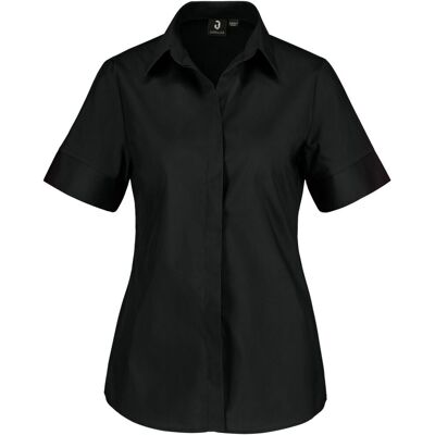 JOBELINE Damen Bluse Fiore Kurzarm; Kleidergrösse 46; schwarz JOBELINE Damen Bluse Fiore Kurzarm; Kleidergrösse 46; schwarz